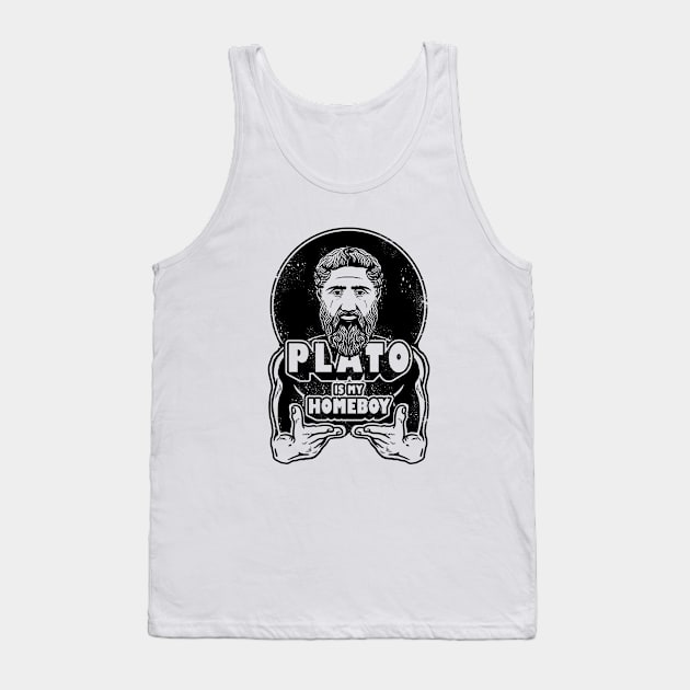 Plato Is My Homeboy Tank Top by dumbshirts